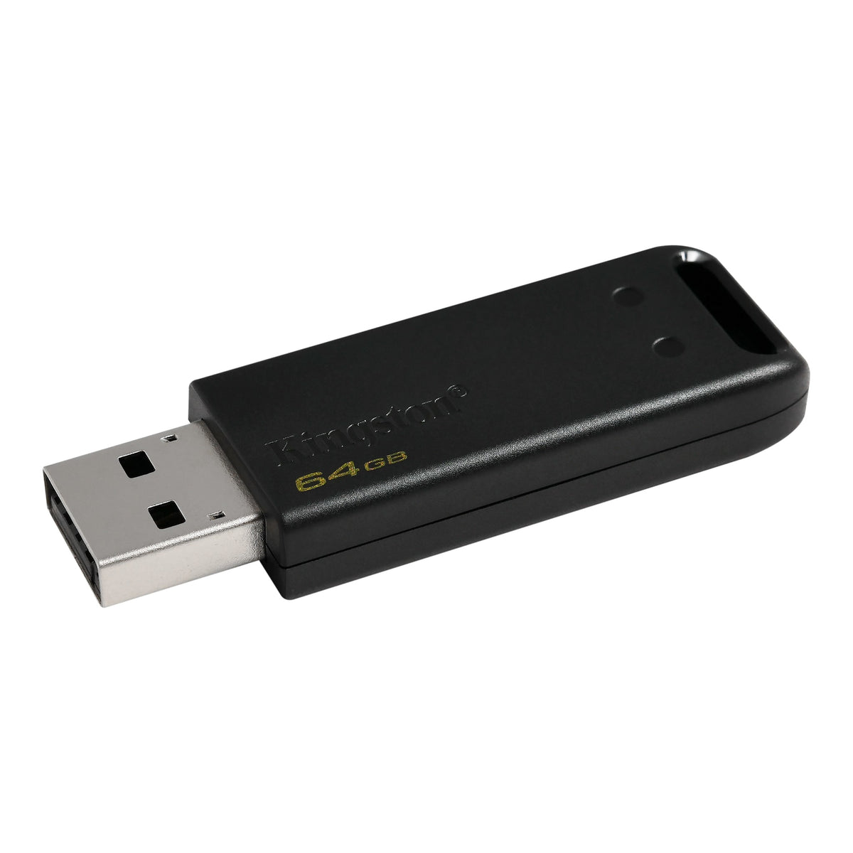 Kingston Technology Kingston DataTraveler DT20 USB-Stick 64 GB – USB-A USB 2.0, ohne Deckel, Schwarz, 2er Pack