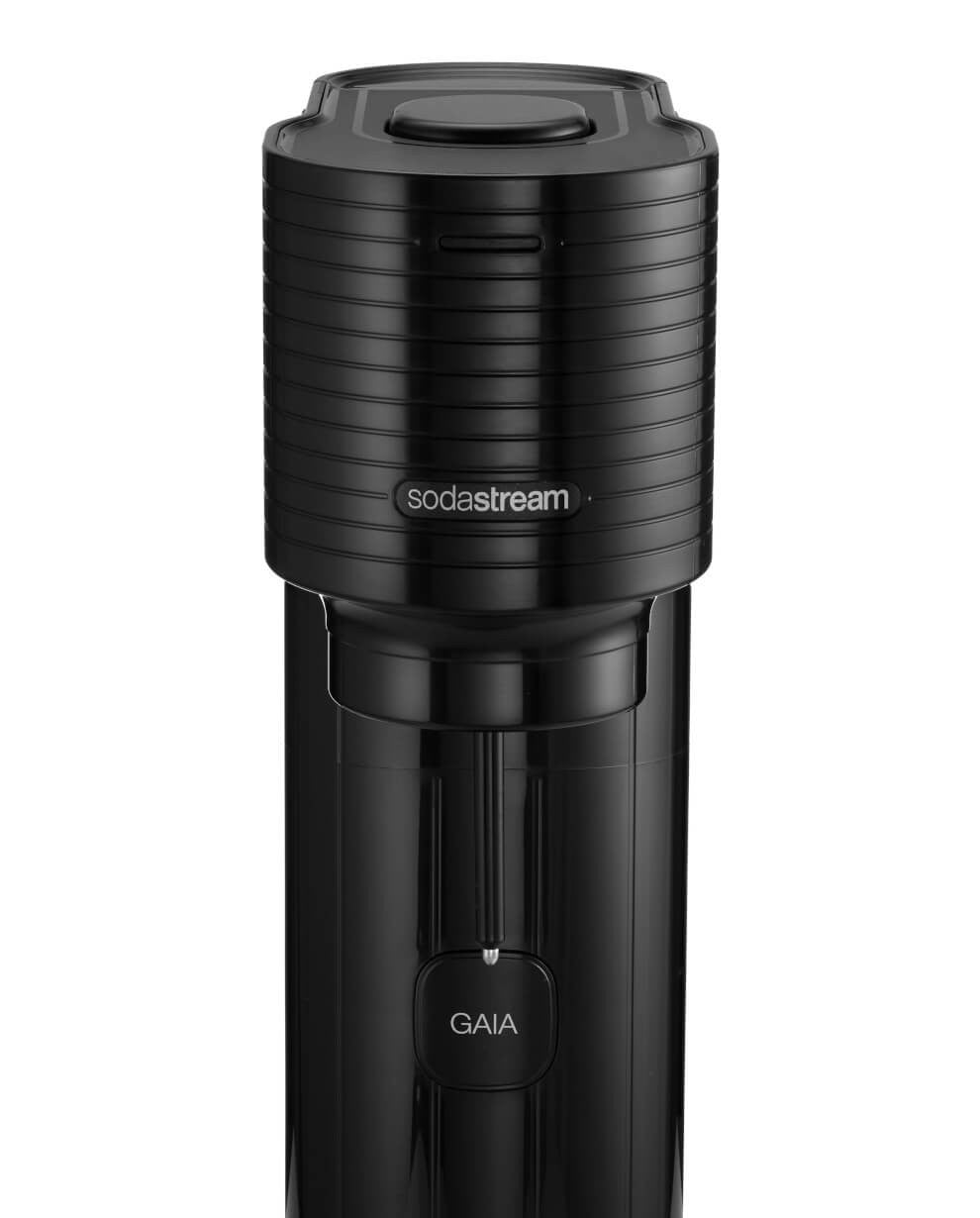 SodaStream Soda Maker Gaia QC – 1 l, Polyethylenterephthalat, Schwarz