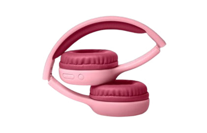 Muse M-215 BTP Kinderkopfhörer – On-Ear, Stereo, Kabel + BT, Rosa, BT 5.0