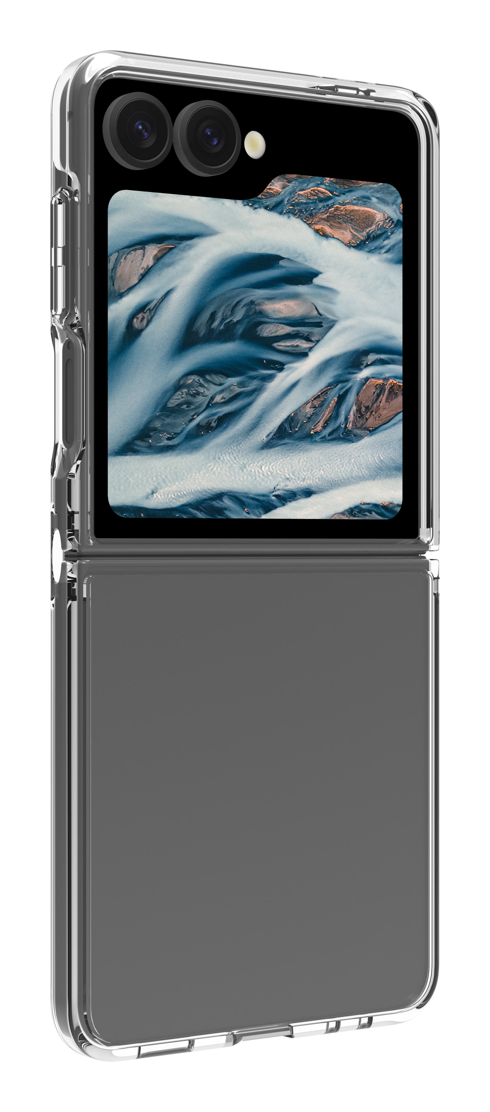 dbramante1928 Iceland Pro Backcover – für Samsung Galaxy Z Flip 7, Transparent, bis 3 m sturzsicher