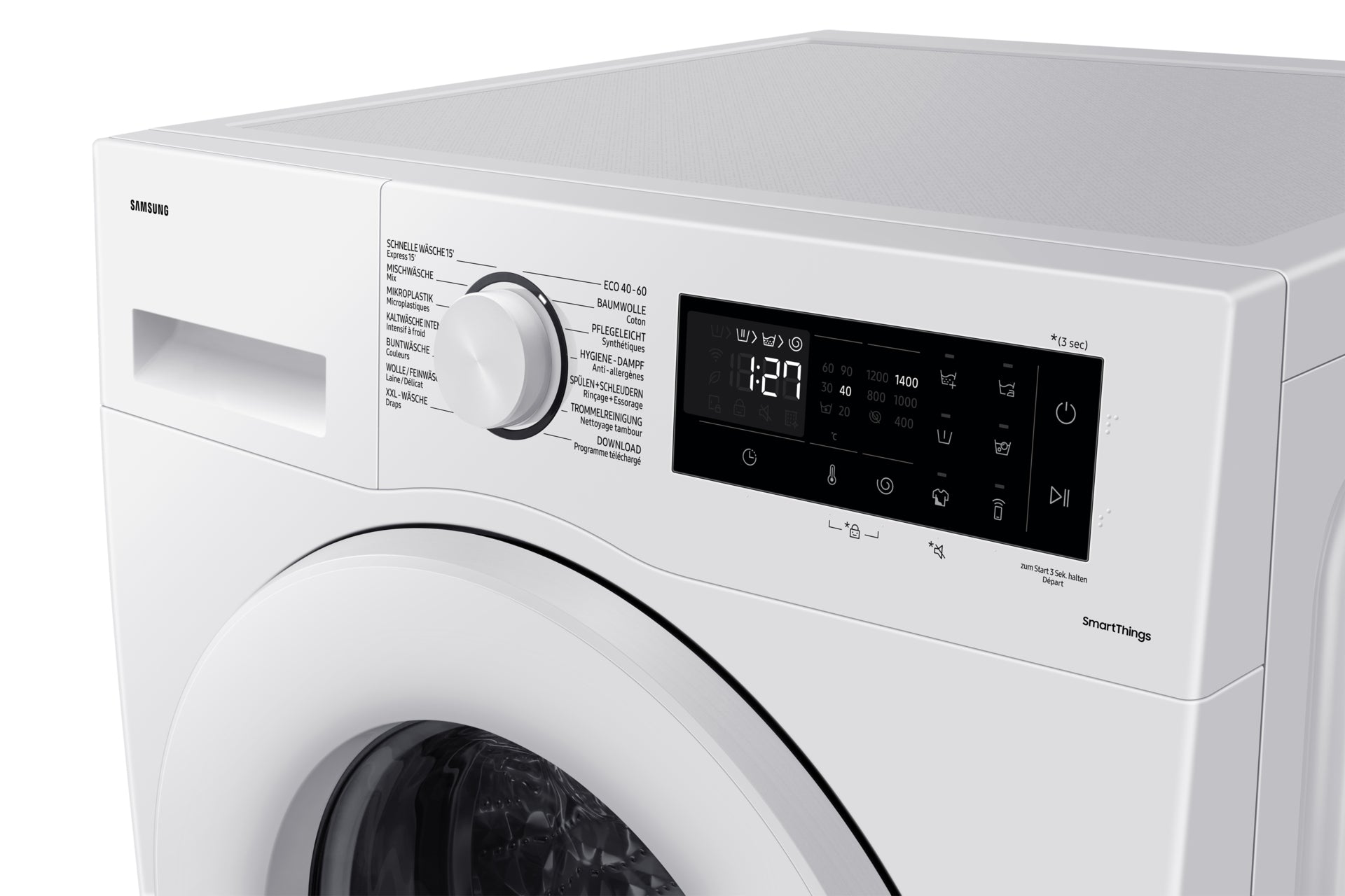 Samsung Waschmaschine WW5000 – 8 kg, 1400 U/min, Energieklasse A, Invertermotor – weiss