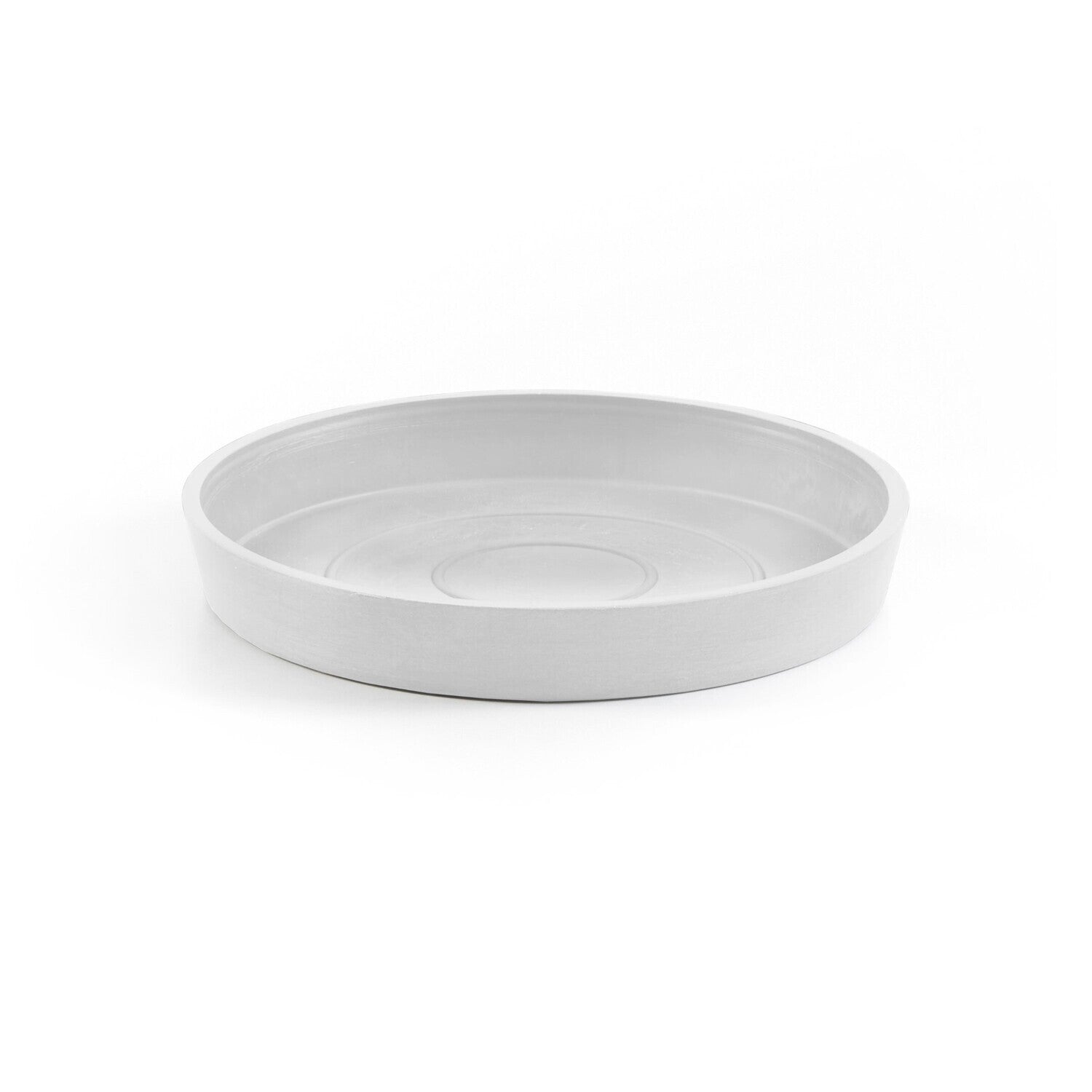 Ecopots Unterteller – Ø 20 × 2,5 cm – Recycling-Kunststoff, Weiss