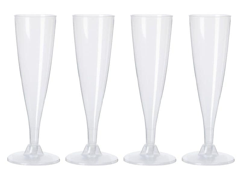 Furber. Furber Weinglas-Becher, Polypropylen (PP) – 1,3 dl, transparent – 4 Stk.