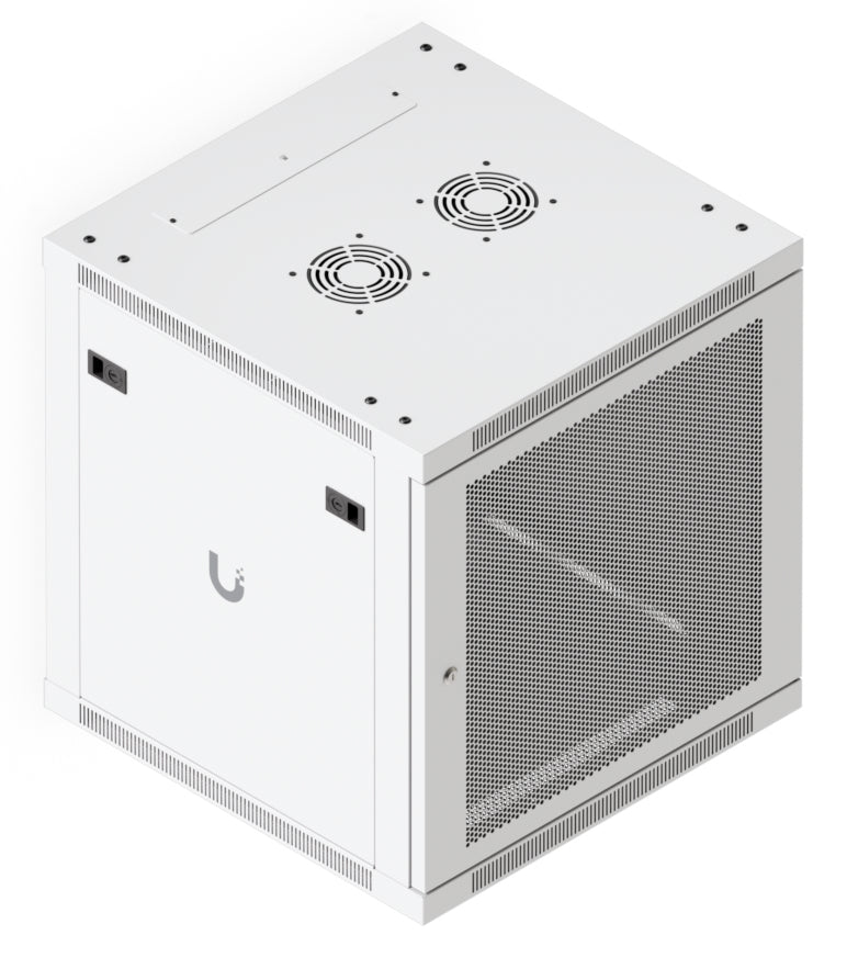 Ubiquiti UACC-Rack-12U-Wand-600-P – 19" Wandverteiler 12U, abschliessbar, 598 × 600 × 639 mm, weiss