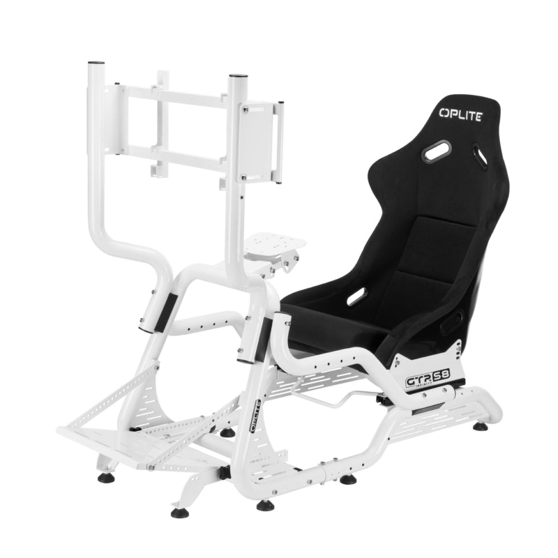 Oplite S8 Infinity Force – Höhenverstellbarer Tisch, 62 × 96 cm, 150 kg, Weiss, Karbonstahl, Glasfaser, für Fa