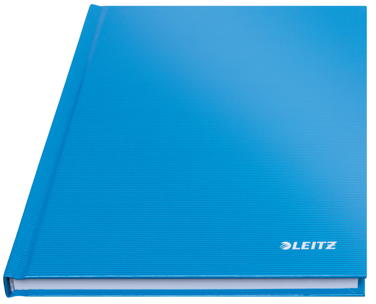 Leitz Notizbuch – A5 – kariert 5 mm – 80 Seiten – 90 g/m² – Hardcover – hellblau – FSC