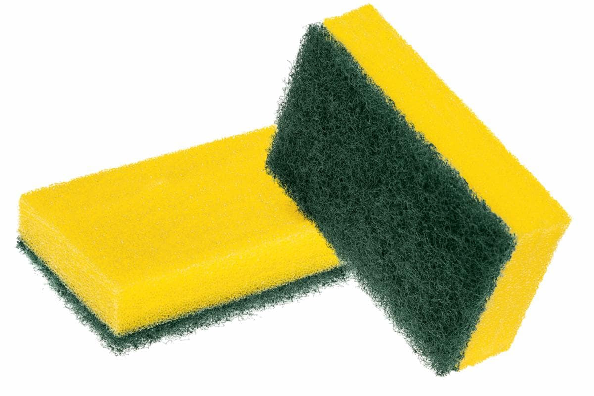 Scotch-Brite Scheuerschwamm Classic XXL – Schaumstoff, Rechteckig, für Pfannen, Gelb, 6 Stk.
