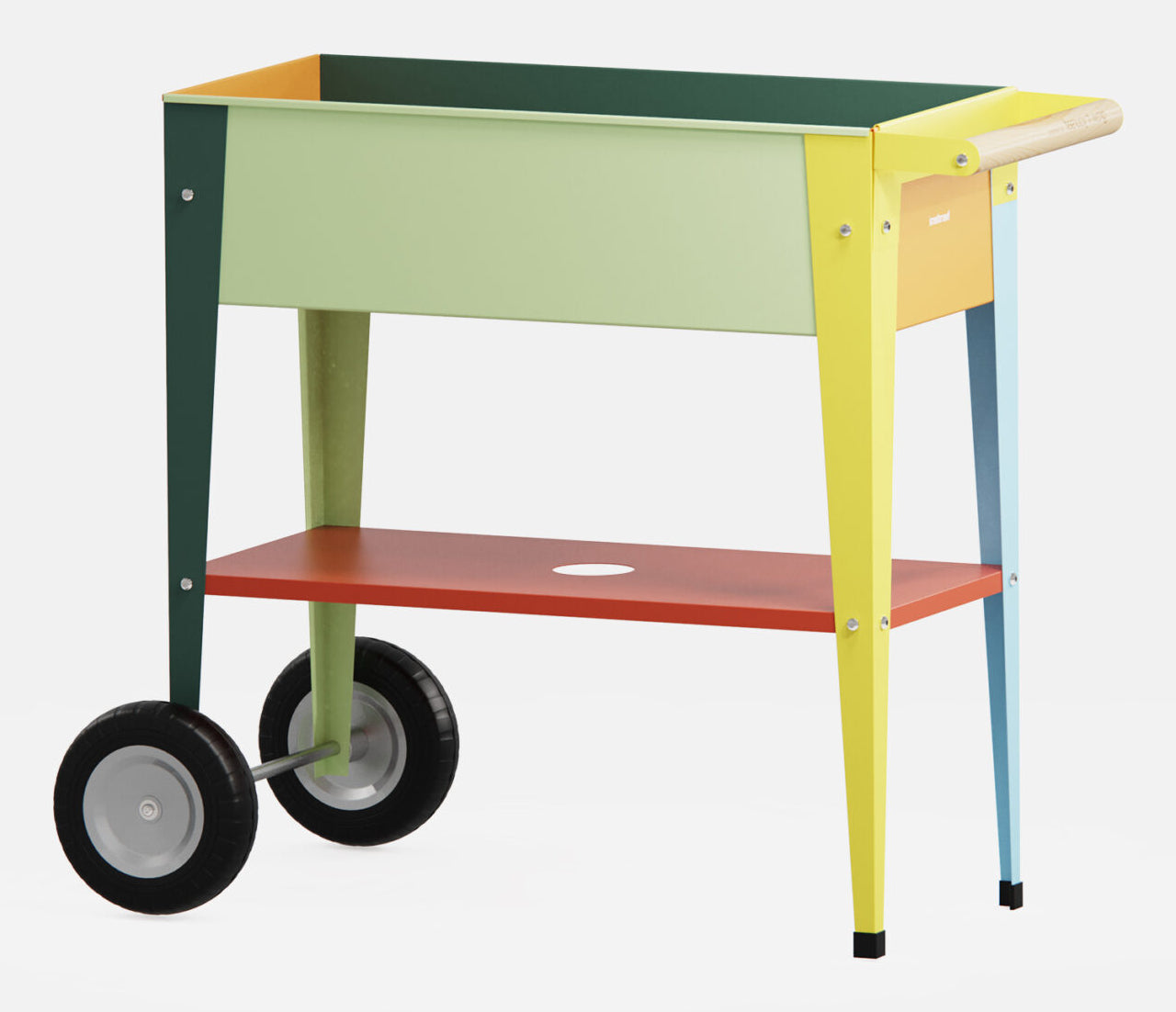 Herstera Pflanzwagen – 75 × 80 × 35 cm – Metall, Mehrfarbig