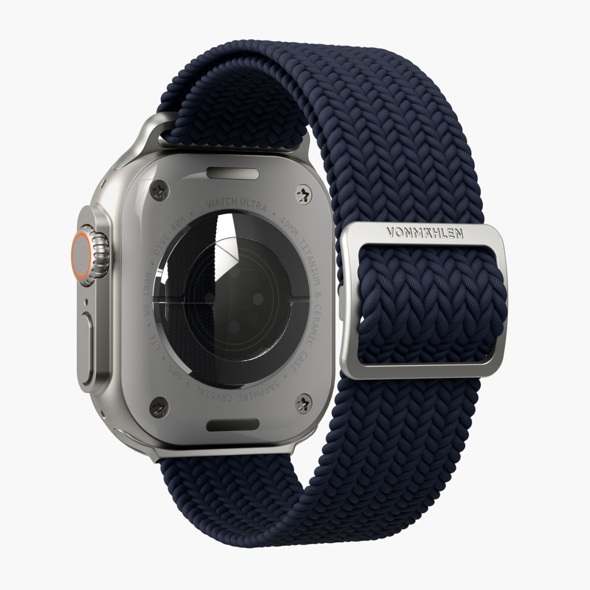 Vonmählen Woven Loop – Navy, für Apple Watch 44–49 mm