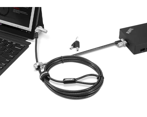 Lenovo NanoSaver/MS 2.0 Kabelschloss – für Notebooks – Kensington, 1,8 m – Schwarz