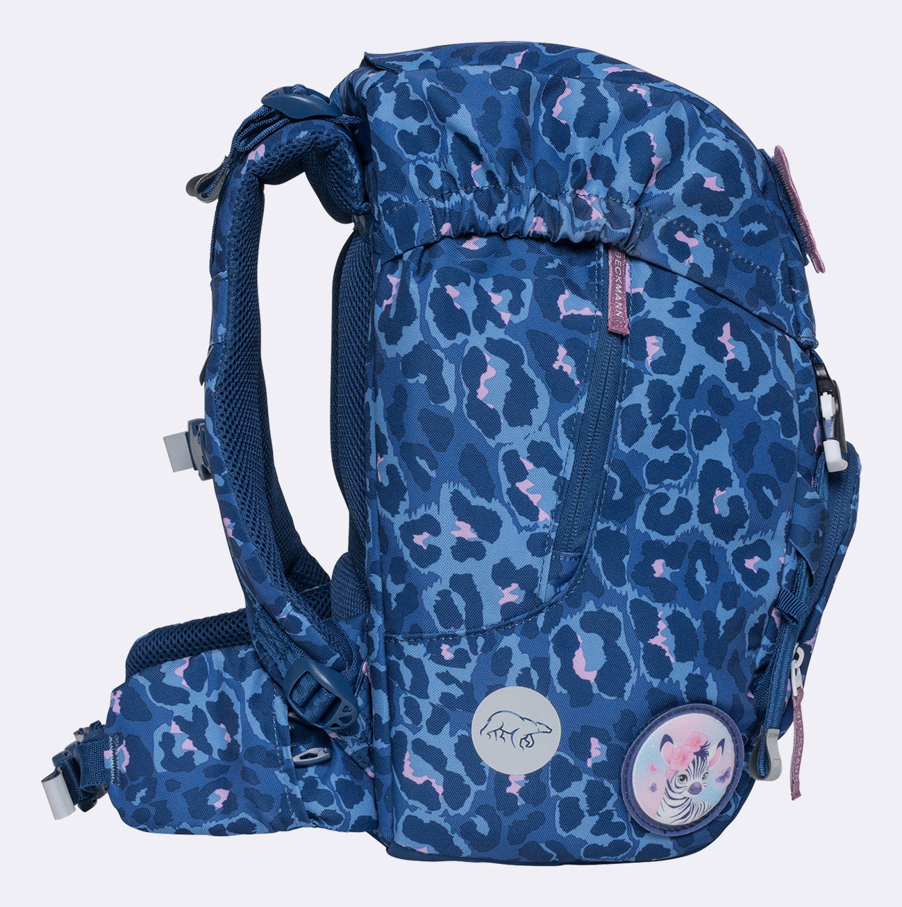 Beckmann Schulrucksack Classic – Cheetah – aus recyceltem PET