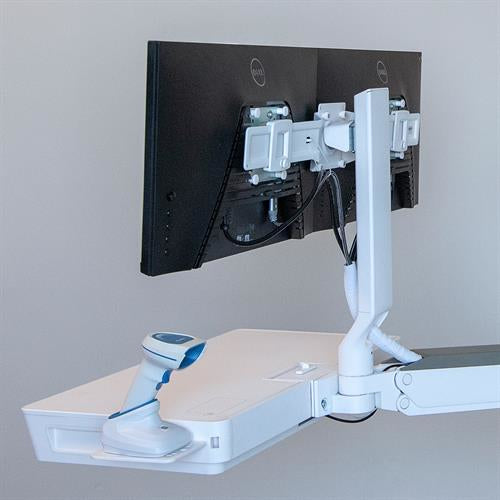 Ergotron CareFit Combo Dual Monitor Kit – Monitorarm Tischhalterung – 2 Monitore – bis 24" – bis 8,2 kg – pivo