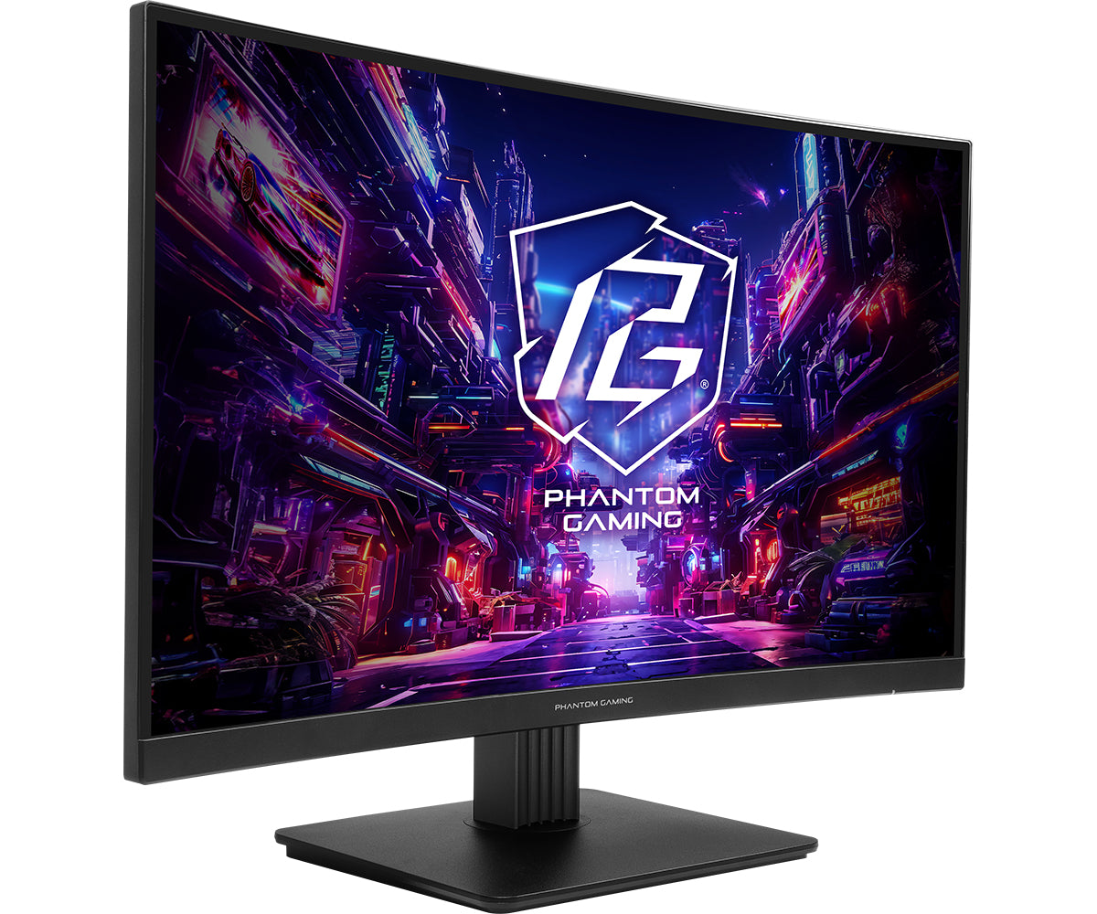 ASRock PG27QRT1B – 27" Curved, 2560 × 1440 (WQHD), VA, 180 Hz, DisplayHDR 400
