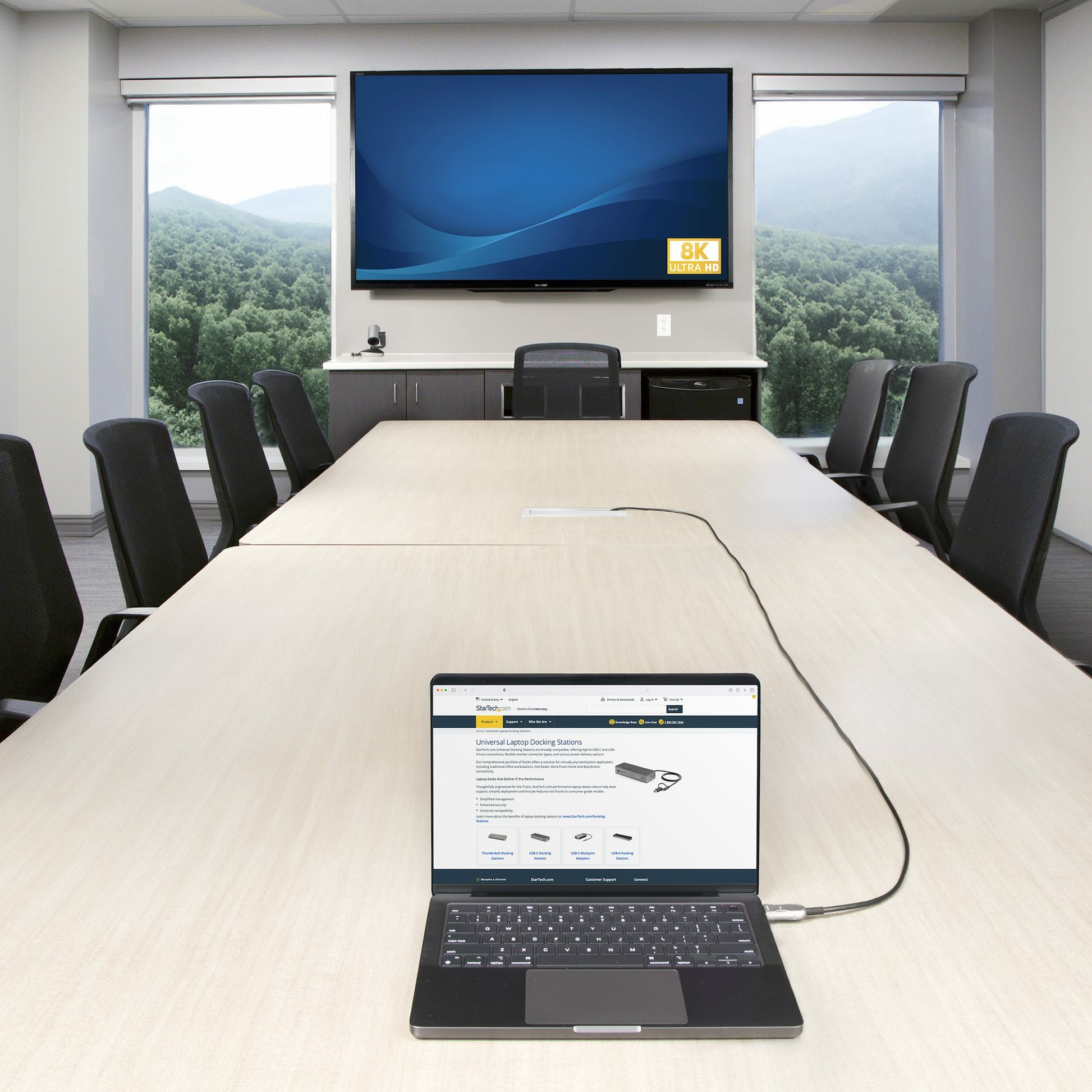 StarTech.com HDMI Kabel HDMI 2.1 8K 60 Hz – 15,2 m – AOC, aktiv – Schwarz/Silber