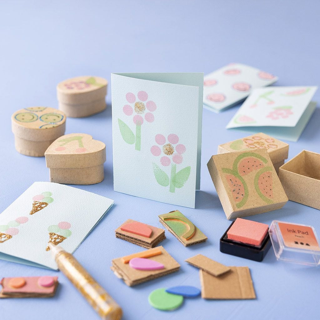 Creativ Company Bastelset Linoldruck – Papier, Mehrfarbig – ab 7 Jahren