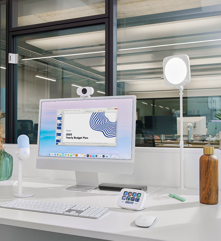 Elgato 10ABA9901 – Klemme für Key Light Neo, Weiss