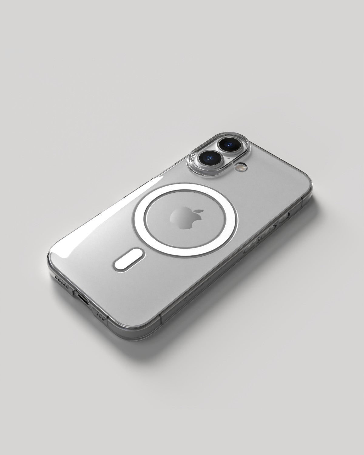 NUDIENT Thin Backcover – für Apple iPhone 16, MagSafe, Kunststoff, Transparent