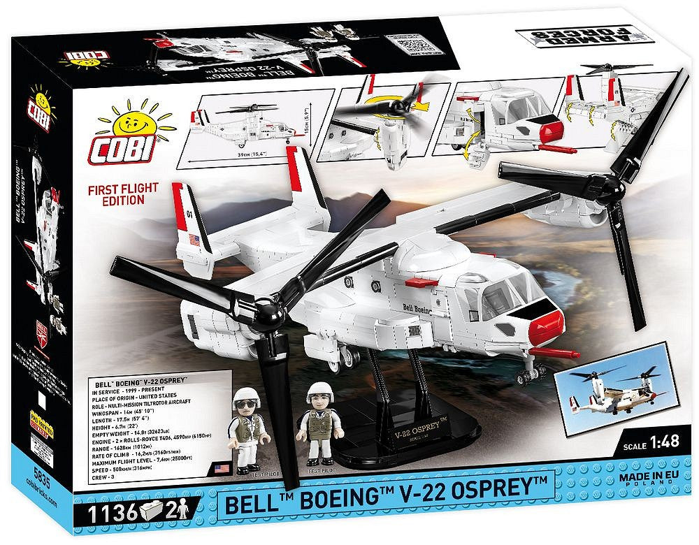 COBI 3D Puzzle Bell-Boeing V-22 Osprey – 1136 Teile – Kunststoff – ab 9 J.