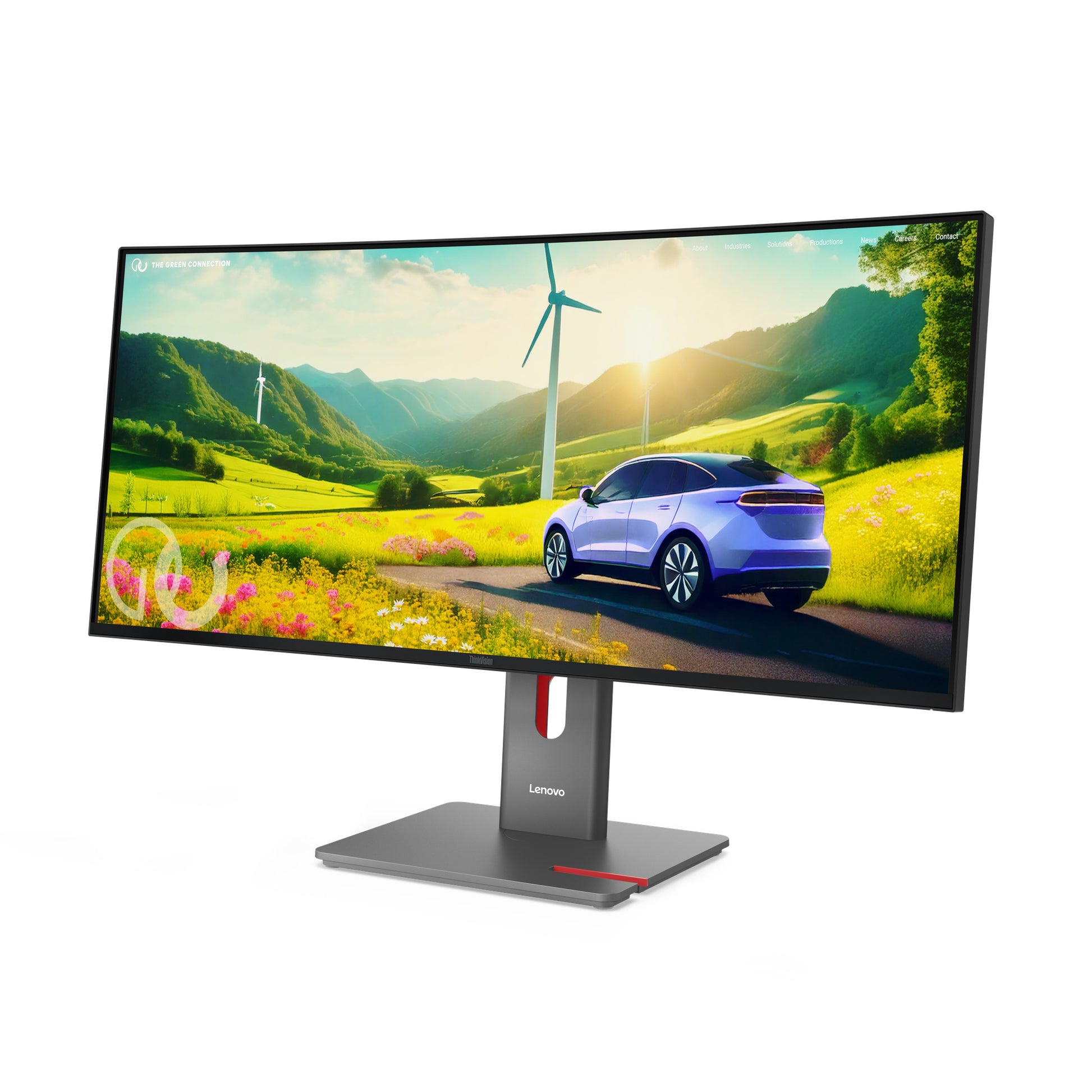 Lenovo ThinkVision P34WD-40 – 34" Curved, 3440 × 1440 (UWQHD), IPS, 120 Hz, USB-C 140 W, LAN, HDR10