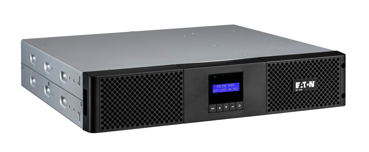 Eaton 9E 1000iR – USV Online (Doppelwandler), 1,0 kVA/900 W, Rack 2U, Einphasig, 4× IEC C13, Bleisäure