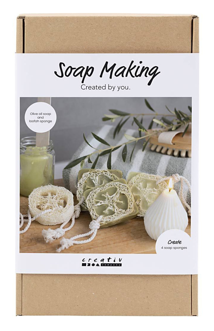 Creativ Company Bastelset – Seife selber machen mit Luffaschwamm – Mehrfarbig