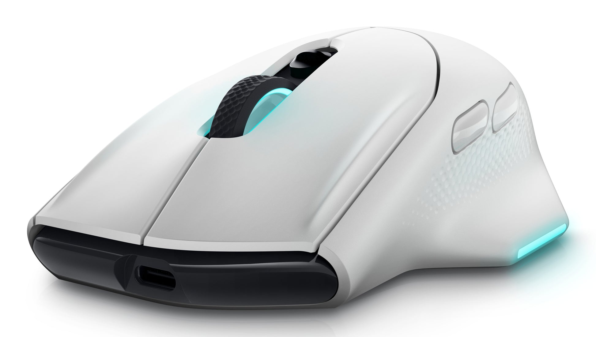 Alienware AW620M – Gaming-Maus – Kabellos (2,4 GHz), 26000 DPI, RGB-Beleuchtung, rechts, Weiss