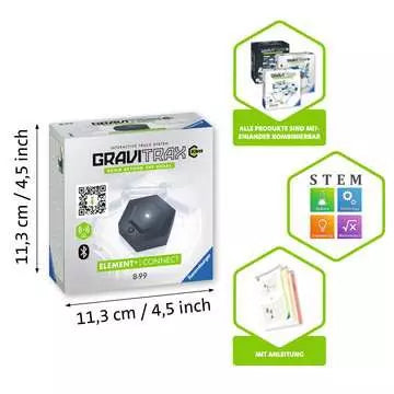 Ravensburger GraviTrax Power Element Connect – 3-teilig – ab 8 Jahren – Lichteffekte, 3×AA, nicht enthalten
