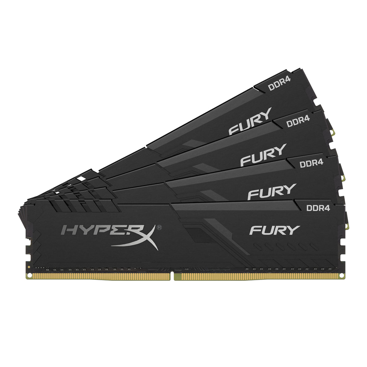 Kingston Technology HyperX FURY HX432C16FB3K4/128 – 128 GB DDR4 Kit – 4×32 GB, 3200 MHz, CL16, 288-poliger DIMM, Schwarz