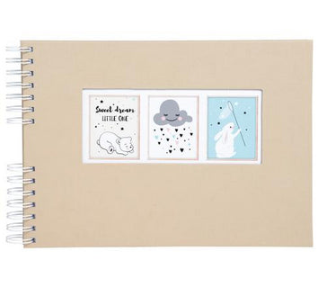 Exacompta Fotoalbum – beige, mit Spiralbindung, Papier, 320 × 220 mm