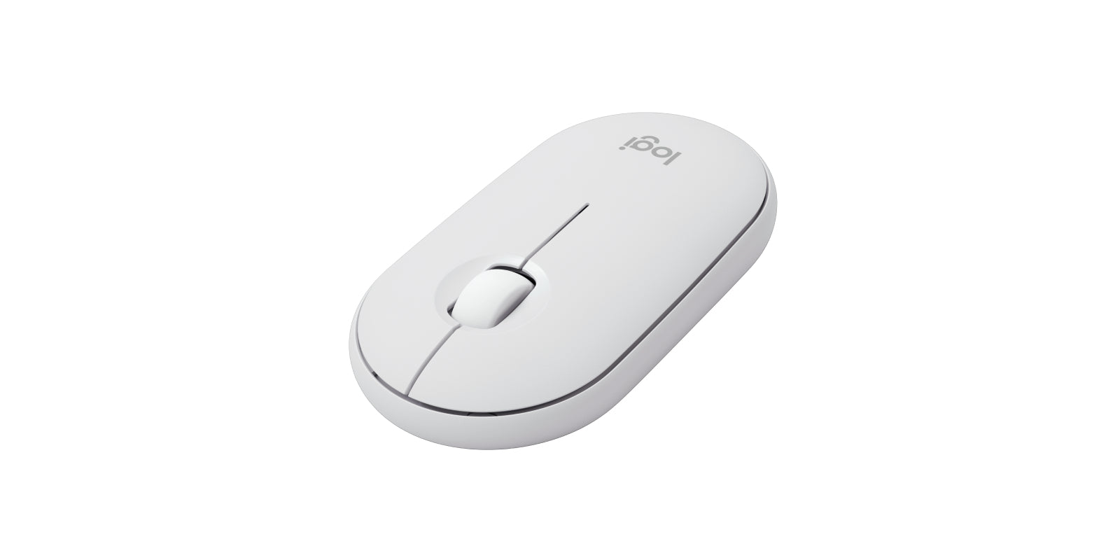 Logitech Pebble 2 – Tastatur, kabellos (Bluetooth/2,4 GHz), FR-Layout (FR), Weiss
