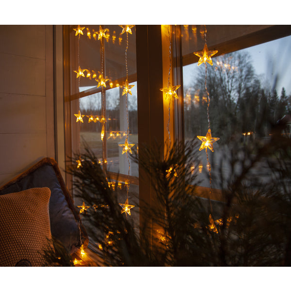 Star Trading Lichtvorhang – Starterset, 120 × 90 cm, 1 W, 2000 K, transparent