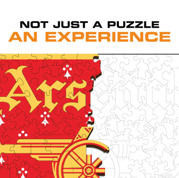 Iconic Puzzles Arsenal FC Retro Logo – Logikspiel, 1 Spieler, ab 10 Jahren, mehrsprachig