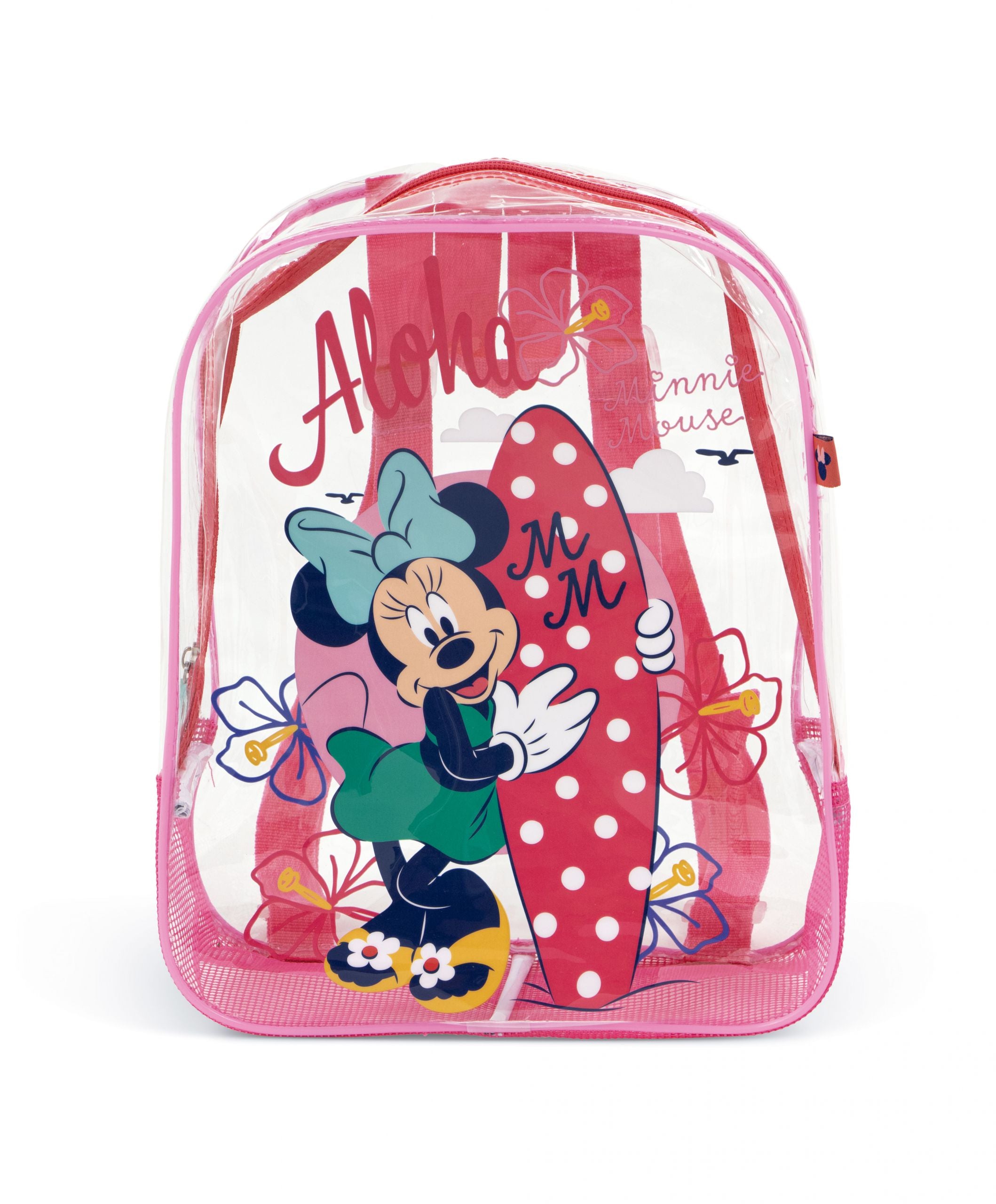 Arditex Kindergartenrucksack WD17116 – 1,7 l, Polyester/PVC – Transparent, Minnie Mouse, 310 × 230 × 250 mm
