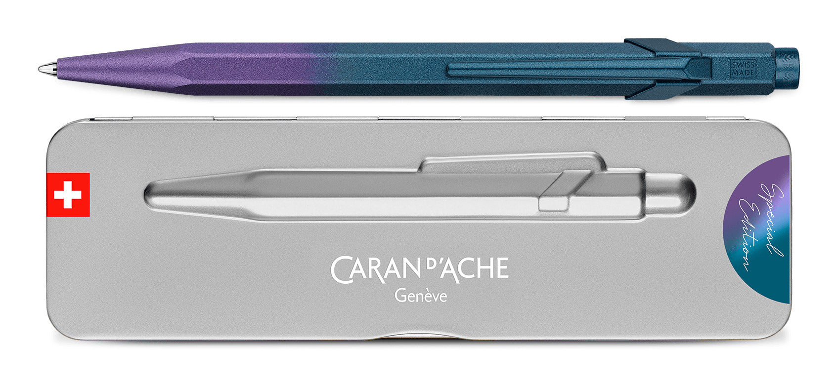Caran d-Ache Caran d'Ache Kugelschreiber – Meerviolett, Aluminium