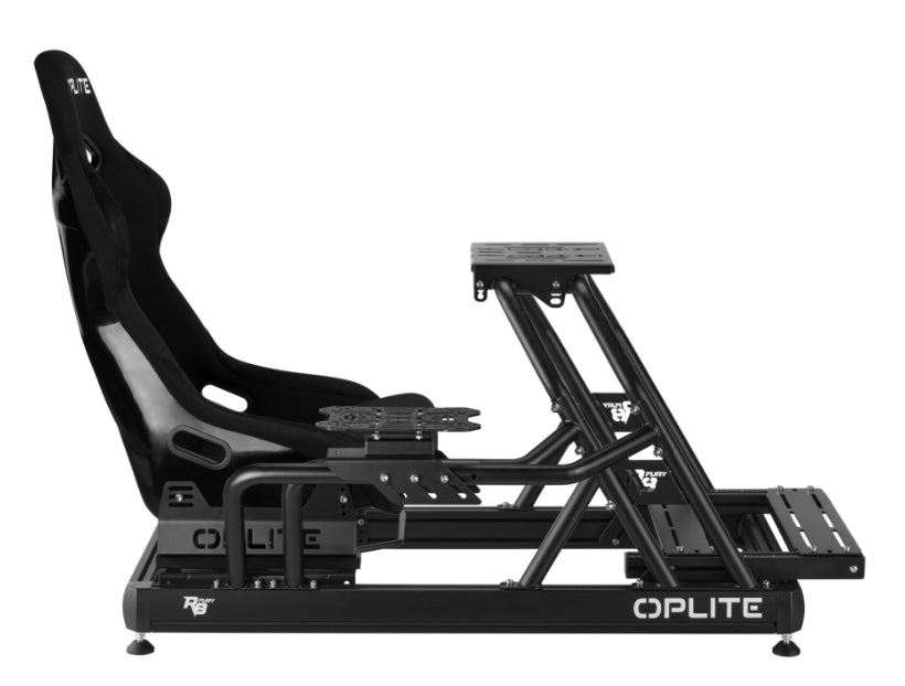 Oplite 101266 – Höhenverstellbarer Tisch, 89,5 × 22 cm, Stahl, Schwarz, für R8 FURY Chassis/Cockpit