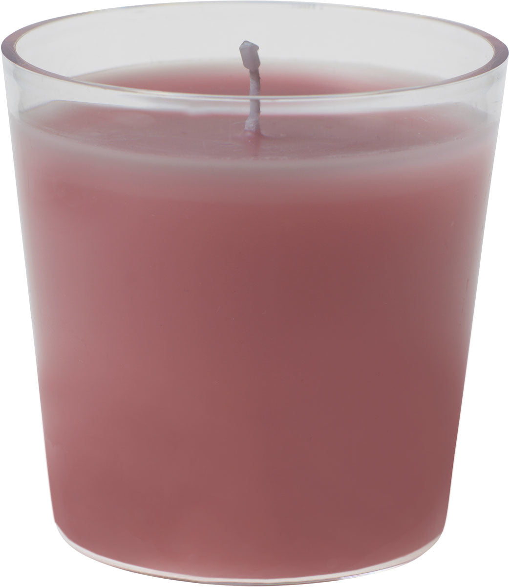 Duni Nachfüllkerze – Ø 6,5 × 6,5 cm – 30 h – Glas, rosa