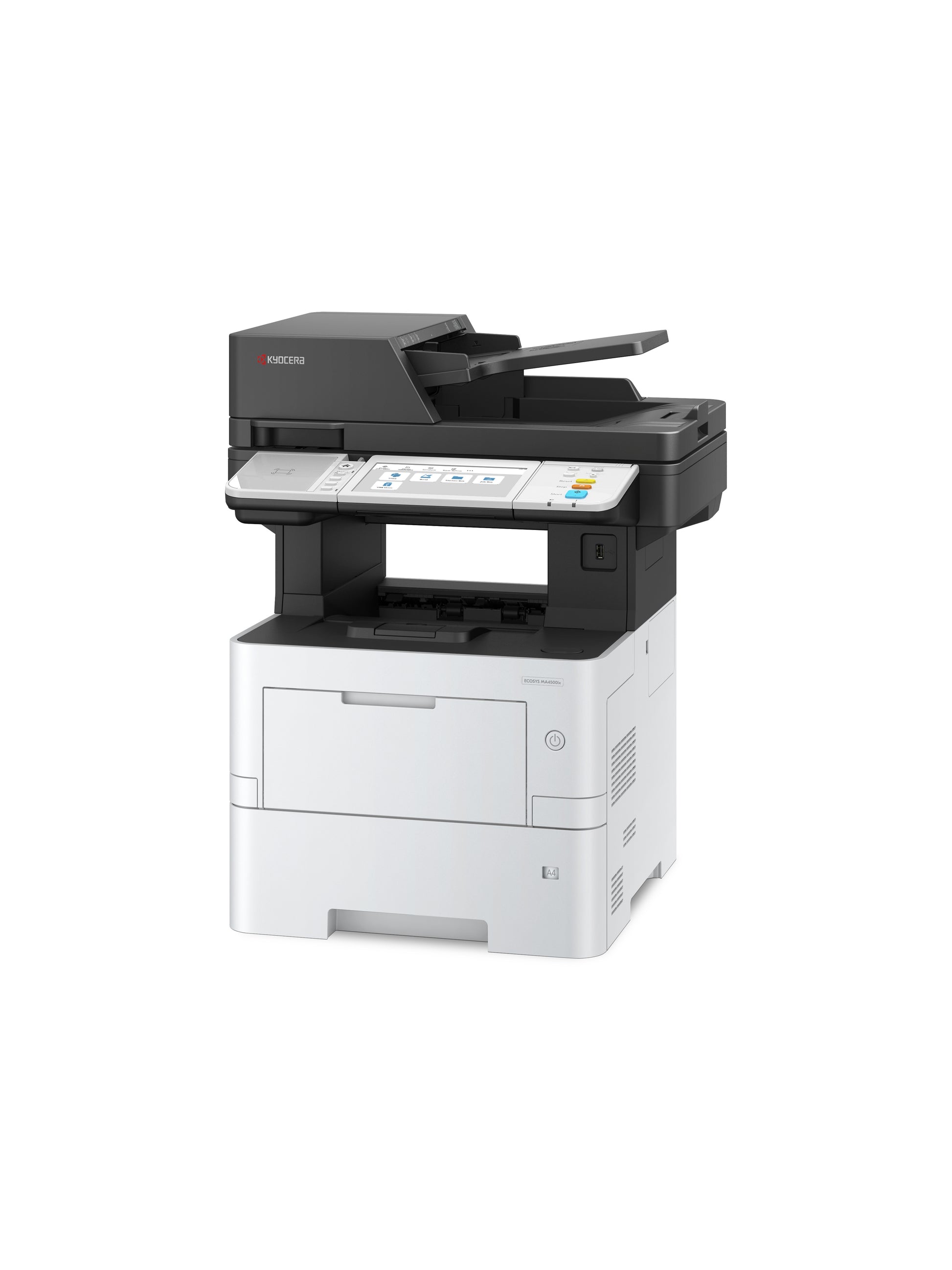Kyocera ECOSYS MA4500ix – S/W Laser-MFP A4, 3-in-1 – USB/LAN – Duplex, Duplex-ADF, 75 Blatt ADF – 45 ppm S/W