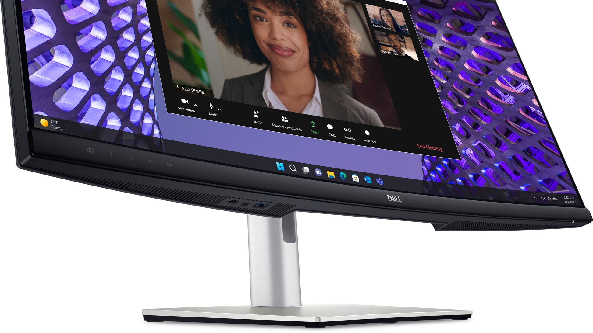 Dell P3424WEB – Monitor, 34,1", IPS, 60 Hz, 300 cd/m², Webcam, Mikrofon, USB-C 90 W, VESA 100 × 100, Schwarz