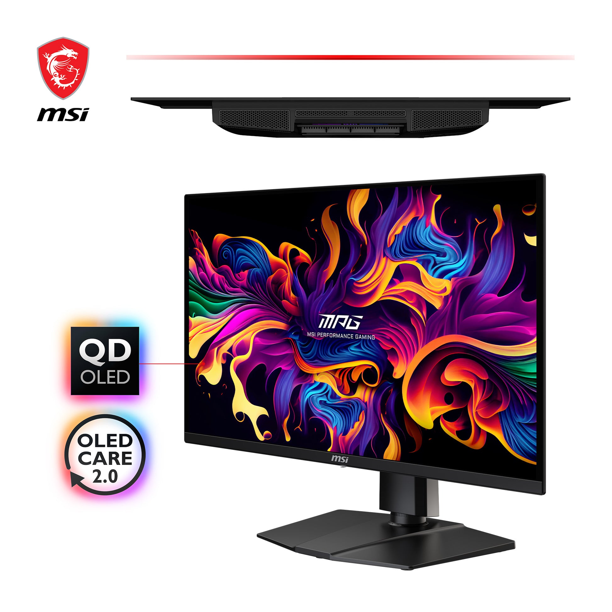 MSI MPG 321URXDE – Monitor, 31,5", 3840 × 2160 (UHD 4K), OLED, 240 Hz, 250 cd/m², Adaptive Sync, Schwarz