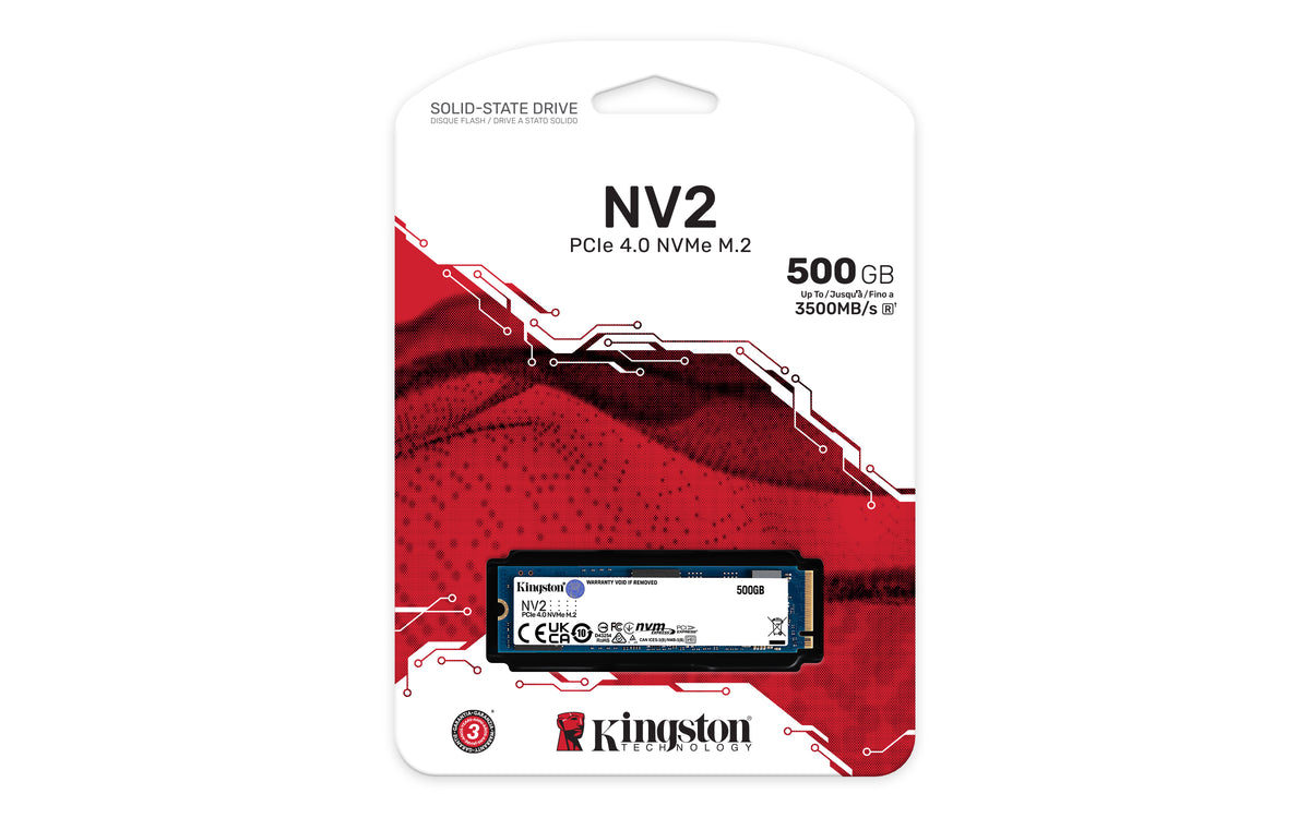 Kingston Technology Kingston NV2 500 GB – M.2 2280, PCIe 4.0, NVMe