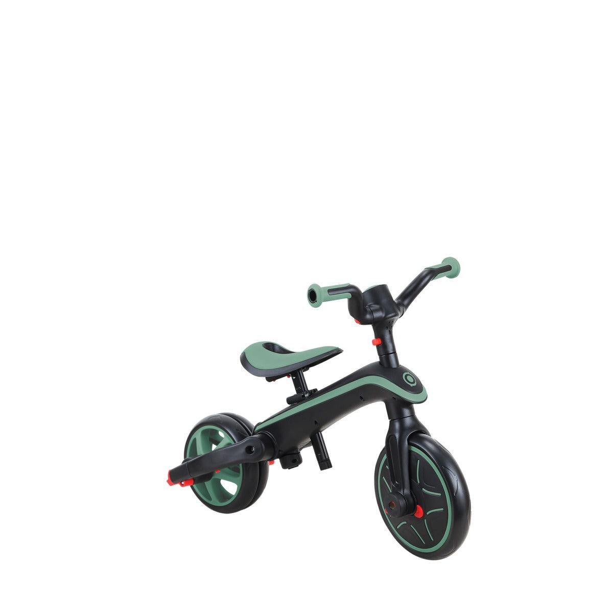 Globber Trike Explorer 4-in-1 Aufsitzlaufrad – Push & Pedal, verstellbarer Sitz, faltbar – 15 kg – Olivgrün