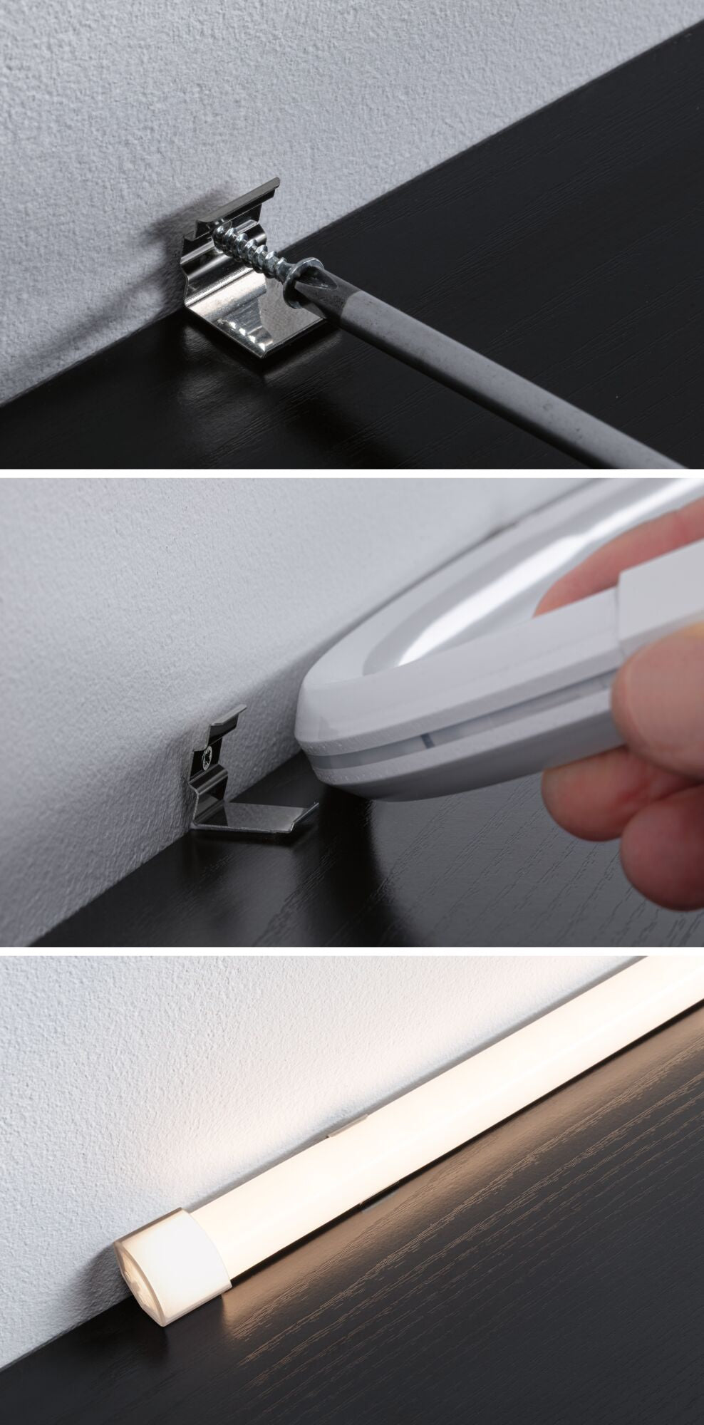 Paulmann LED-Strip – 5 m, 3300 lm, 18 W, 3000 K, dimmbar, weiss, mit Netzteil, Fernbedienung