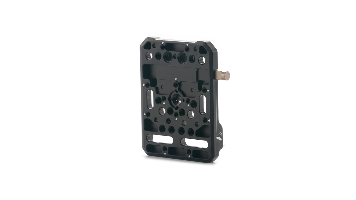 Tilta TA-MBP-V Batterie-Platte – Mini V-Mount, 105 × 85 × 50.8 mm, 128 g – für V-Mount-Akkus – Schwarz