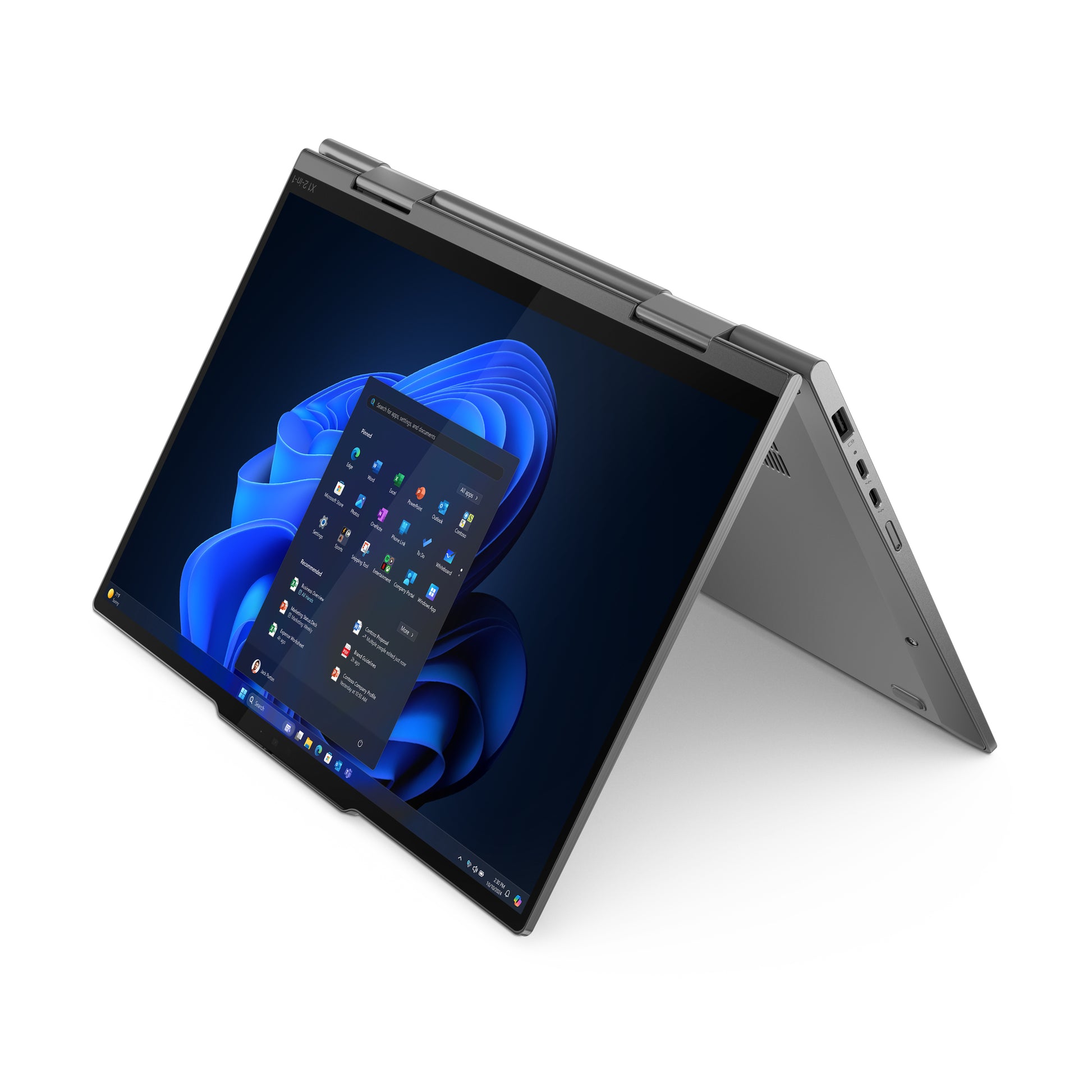Lenovo ThinkPad X1 2-in-1 Gen 10 – 14", 1 TB, 32 GB RAM, WLAN + 5G, Windows 11 Pro, Grau