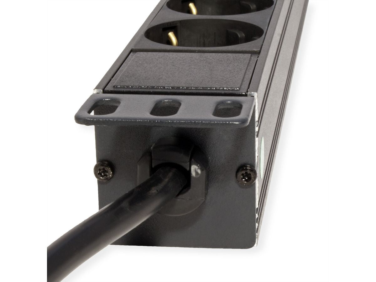 VALUE Rack-PDU – Standard, Rack 1U, 16 A 250 V, 8×Schuko (Typ E/F), CEE 7/7, 2,8 m