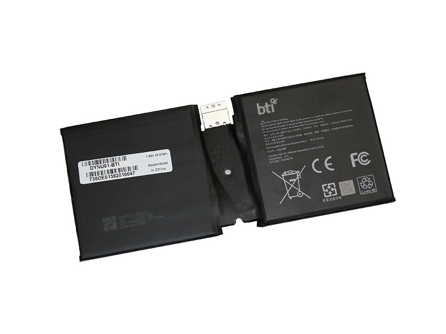 BTI Notebook-Akku – für Surface Go 2 – 26,81 Wh, 7,66 V, 2 Zellen – Schwarz