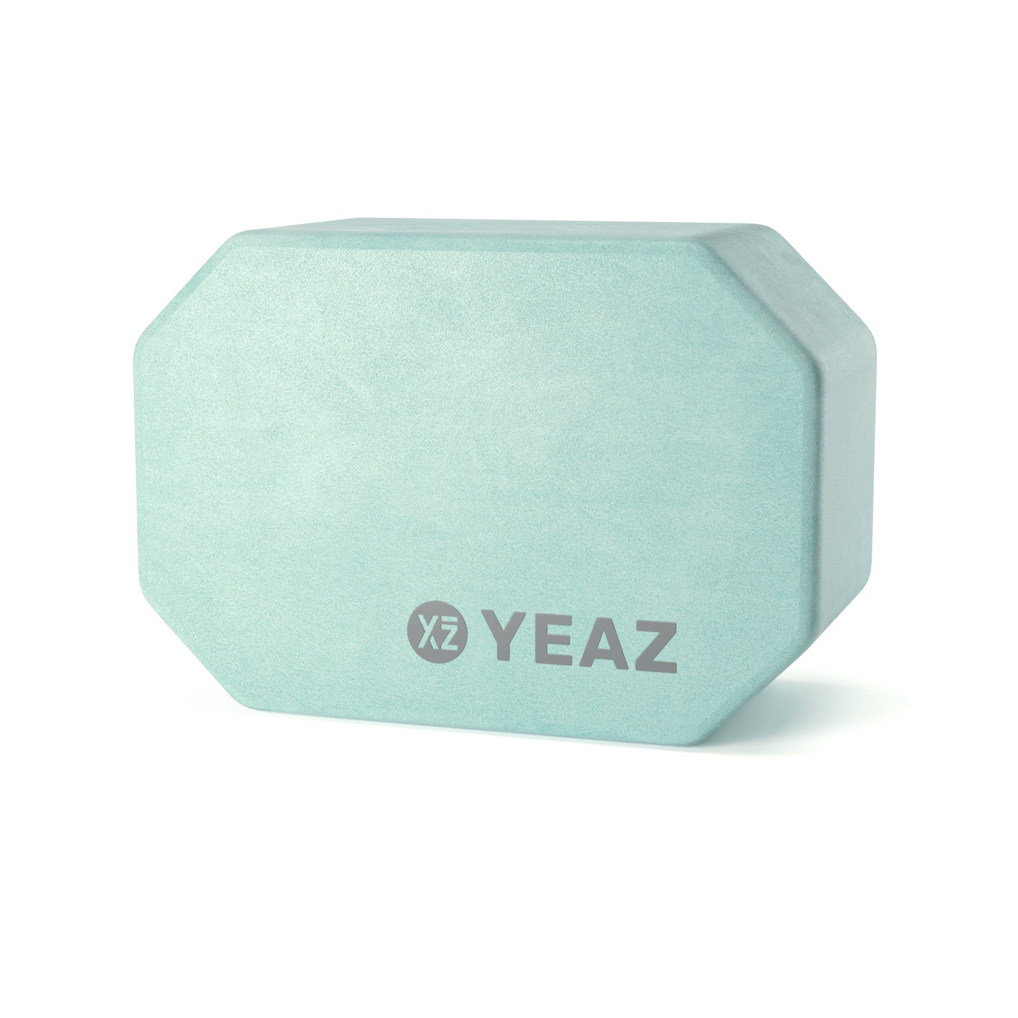 YEAZ Yoga Block – 22,5 × 15 × 10 cm – türkis – Ethylen-Vinylacetat (EVA)