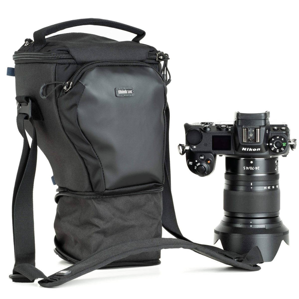 Think Tank Digital Holster 10 V3.0 – für Sony A7, Canon R8, Nikon Z6/Z7 und andere – Schwarz