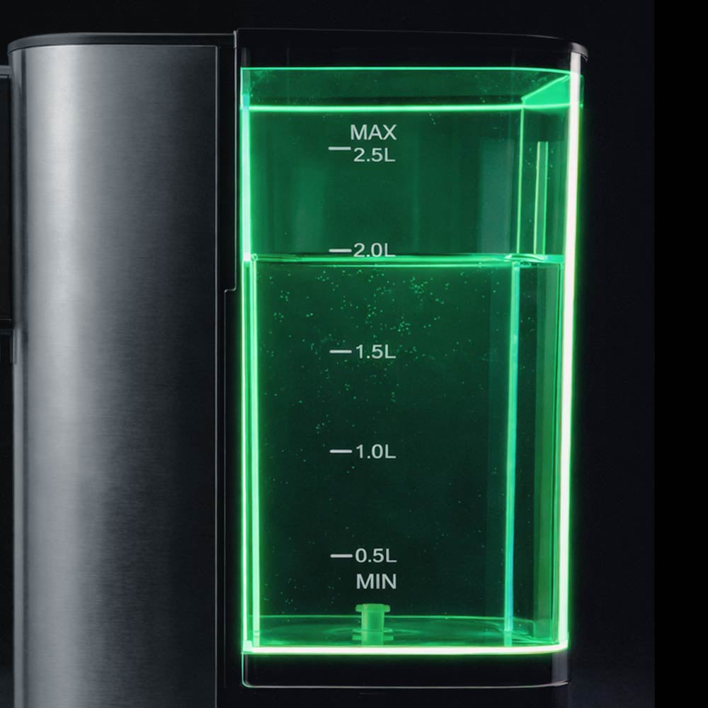Gastroback Design Quick Wasserkocher – 2,5 l, Edelstahl, Kunststoff, Temperaturwahl, 2600 W