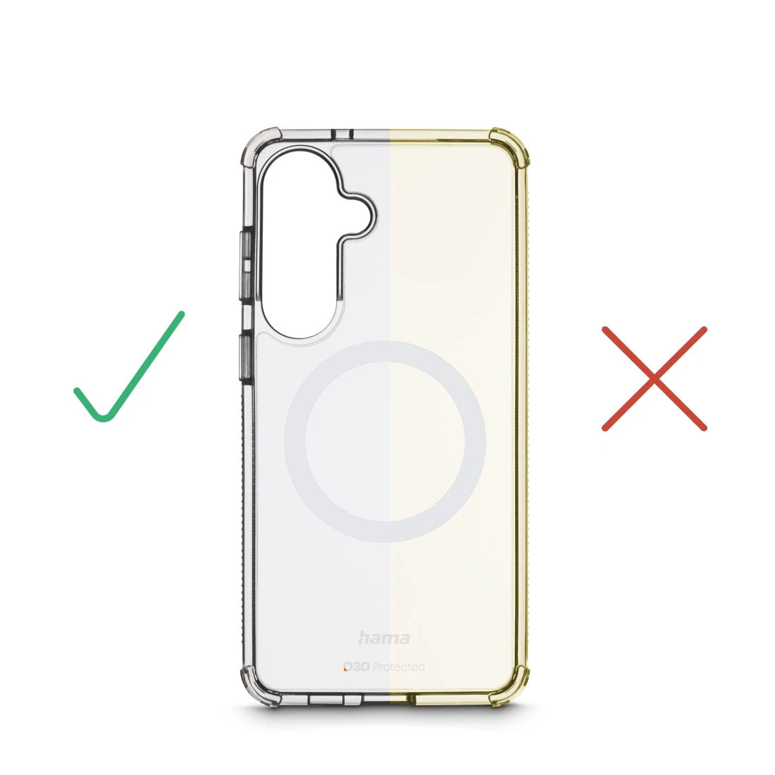 Hama Extreme Protect Backcover – für Samsung Galaxy S26, PC, Transparent, bis 3,5 m sturzsicher